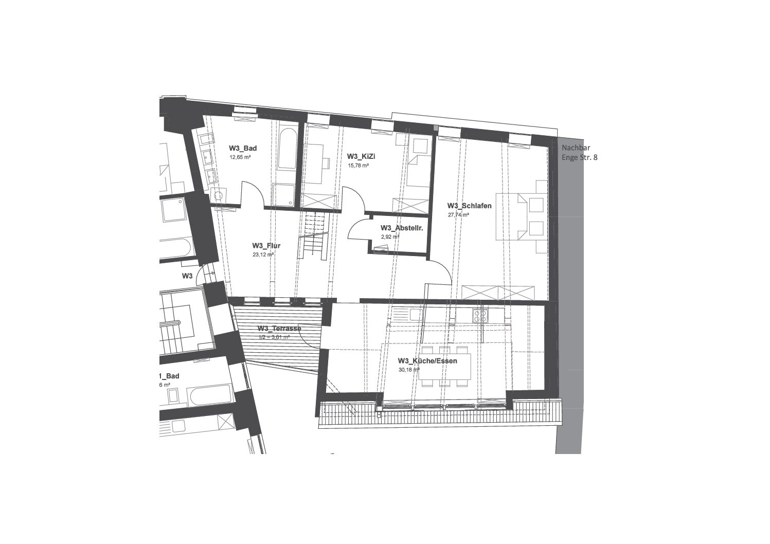 Grundriss WE 3