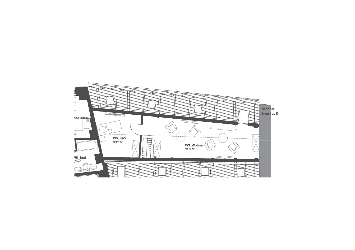 Grundriss WE 3 Empore