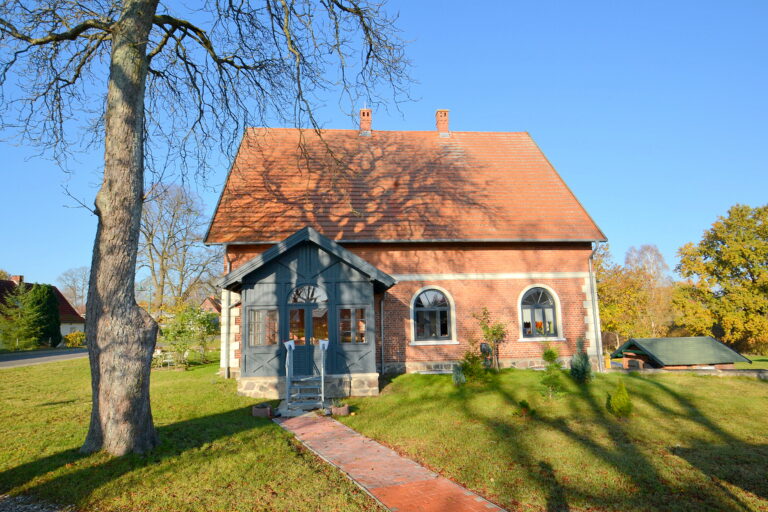 Seitenansicht mit Veranda